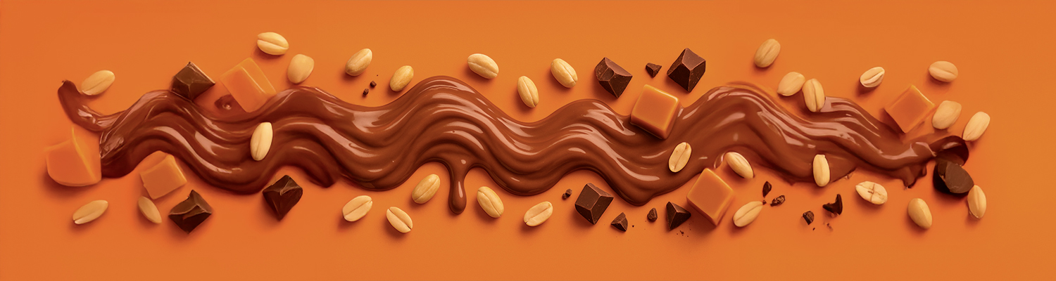 arašídy karamel banner